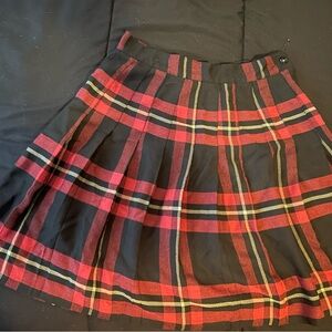 Size 11 Rafferty Red Plaid Pleated Skirt